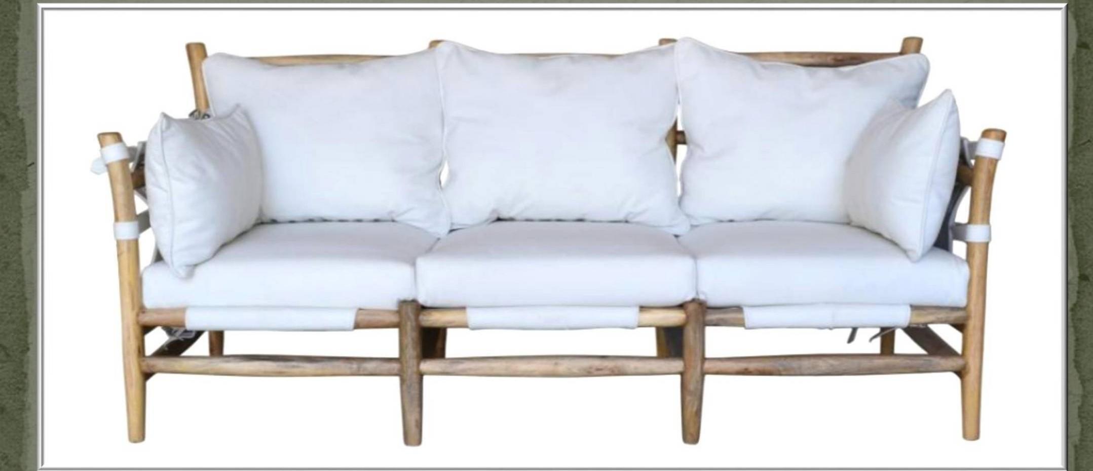 blue 3 seater sofa